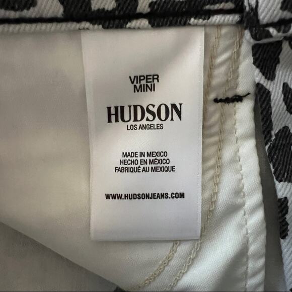 NWT NEW Hudson Jeans The Viper Mini Skirt In Washed Leopard Size 24 - Picture 9 of 9